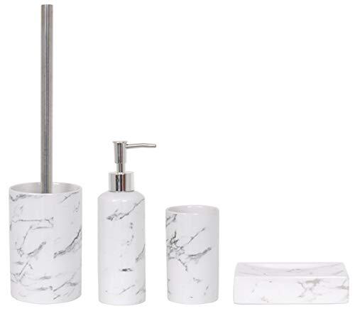 Marble Pattern Bathroom Accessory Set